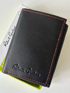 Robert Graham Patras Black Leather Wallet w/RFID NWT